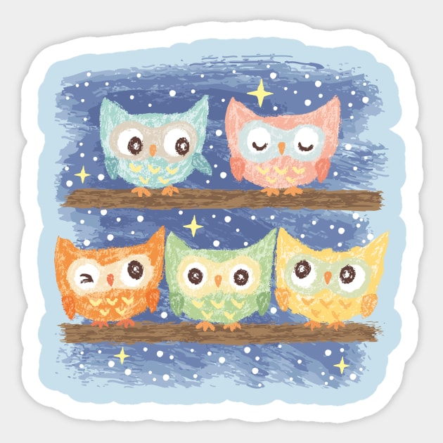 Owl bird Sticker by sanogawa